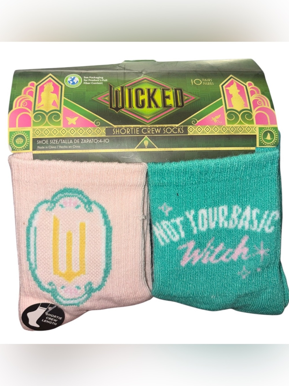 Wicked Shortie Crew Socks - 10 Pairs